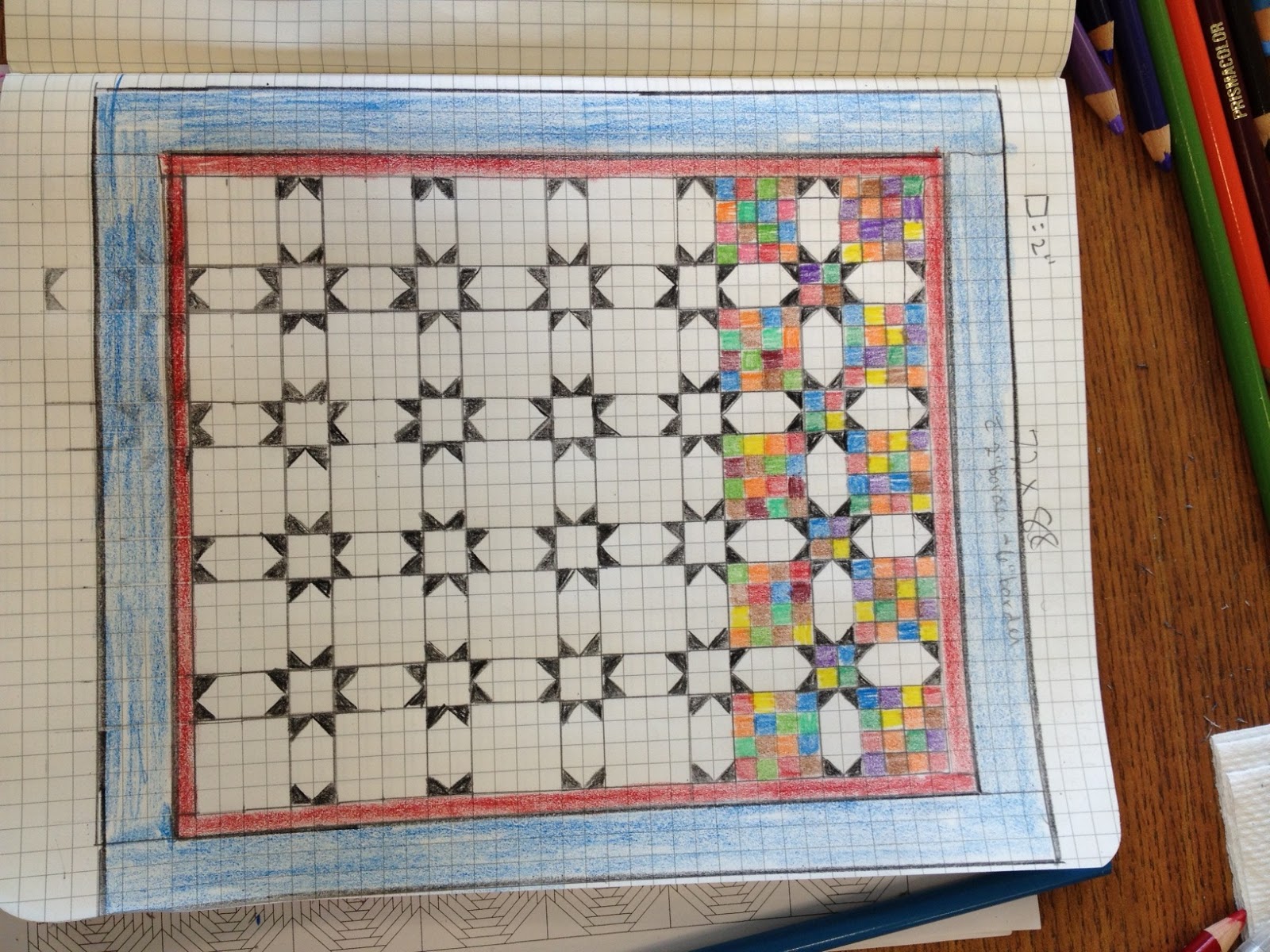 TERI'S QUILTS GRAPH PAPER AND FOUR PATCHES