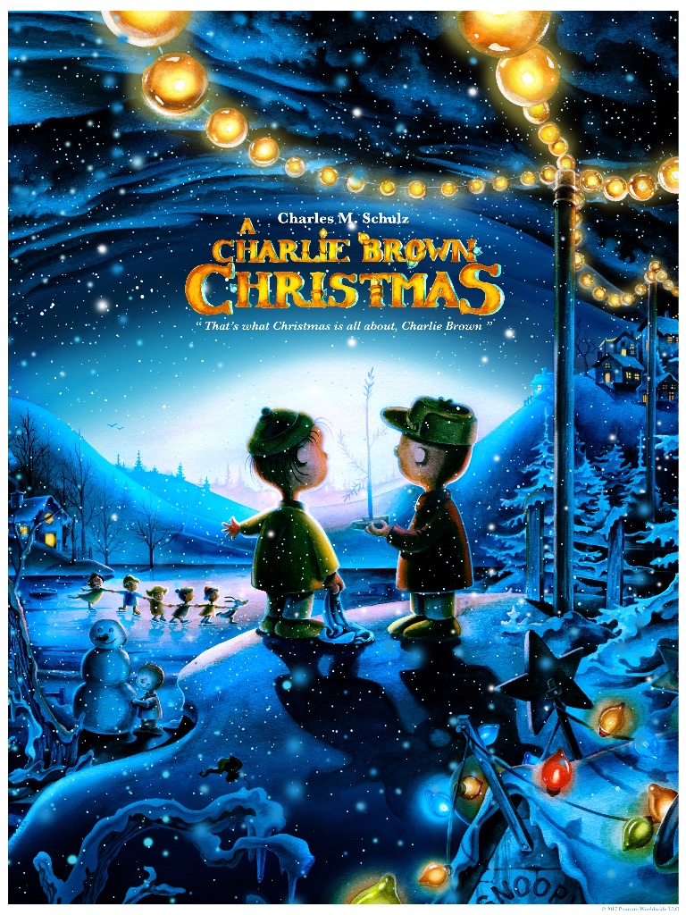 inside the rock poster frame blog jeremy pailler charlie peanuts christmas linus speech