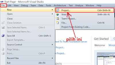 #Vb.Net Part 2  – Tutorial Cara membuat Project Baru  