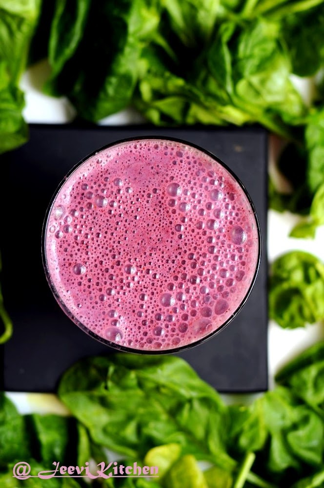 Jeevi Kitchen Blueberry Spinach Juice