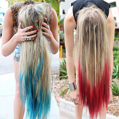 Dark Brown Hair Dyed Kool Aid Hair Color Highlighting And