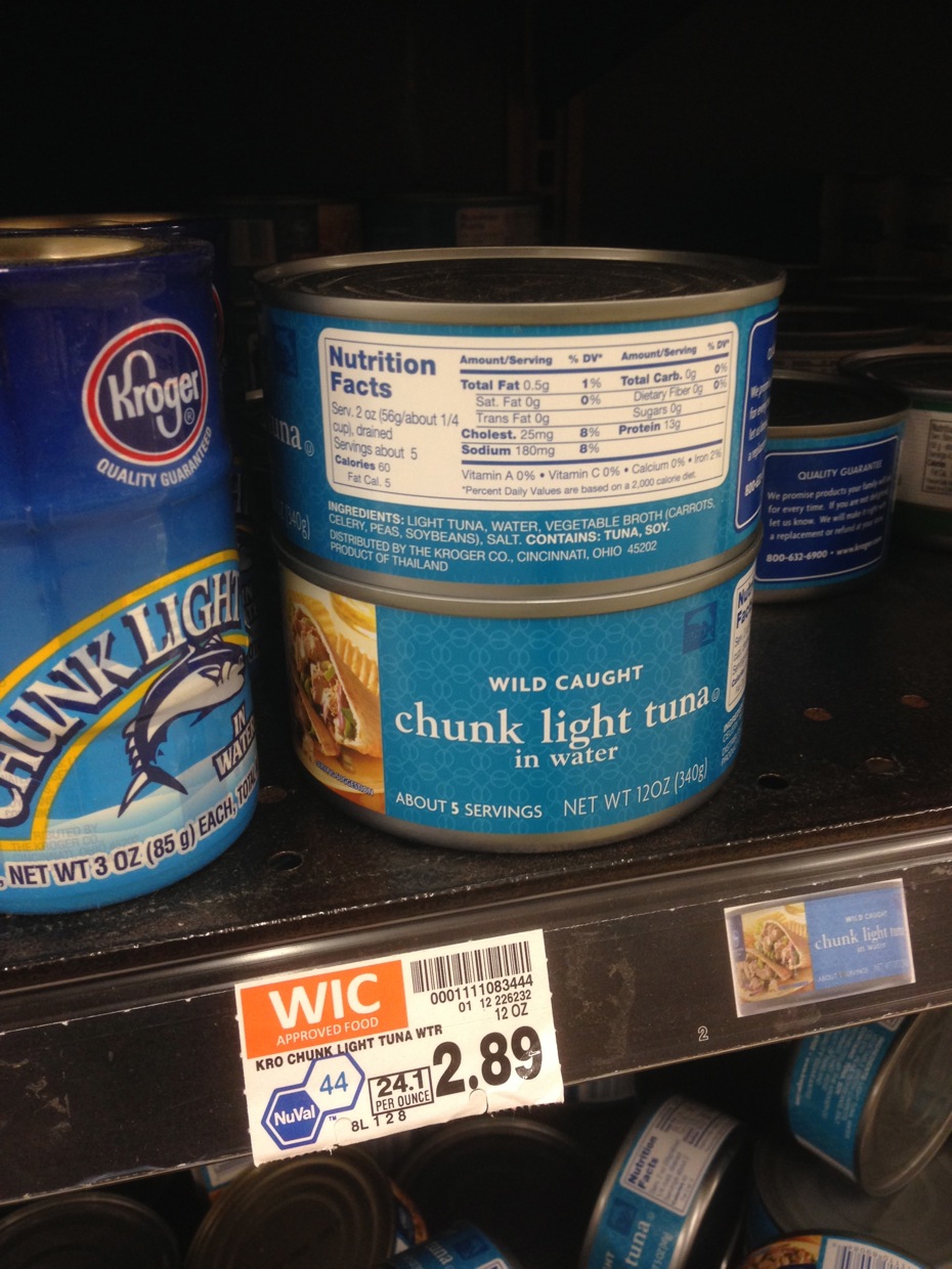 Healthy Grocery Chunk Light Tuna, 12 oz Kroger