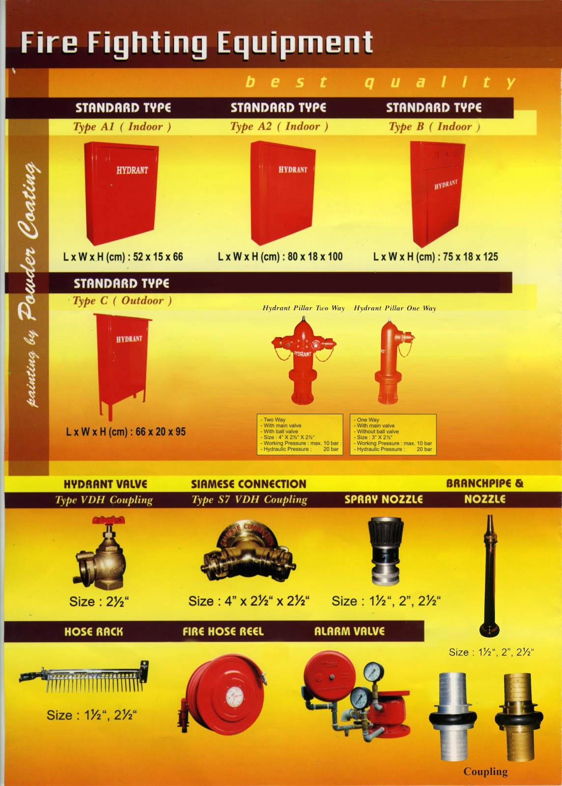 Fire Fighting Hydrant Equipment and Accecories products suppliers