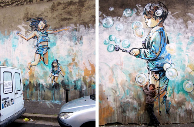 Рисунки на стенах. Alice Pasquini 13 Рисунки на стенах. Alice Pasquini 12