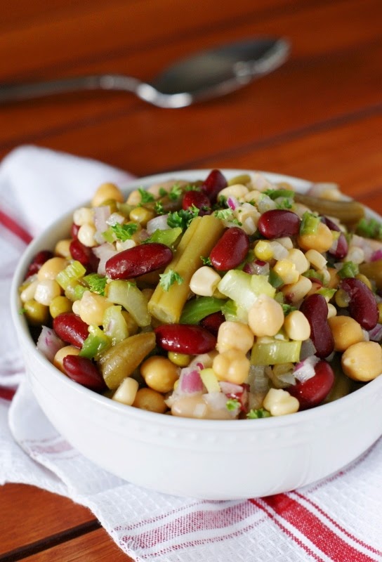 Marinated ManyBean Salad The Kitchen is My Playground