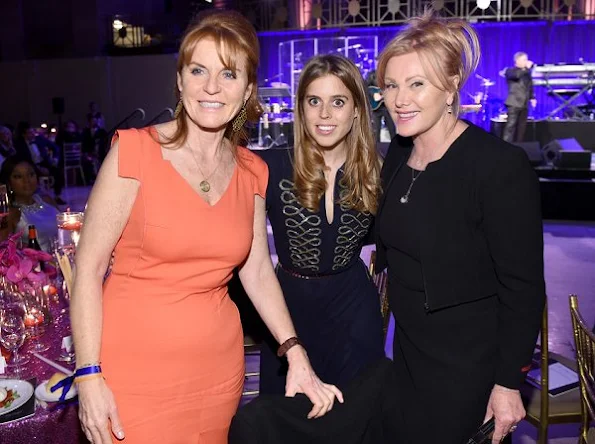 Sarah Ferguson and Princess Beatrice attended the 2016 Angel Ball at Cipriani Wall Street in NYC