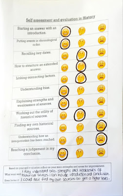 assessment and testing rating scale