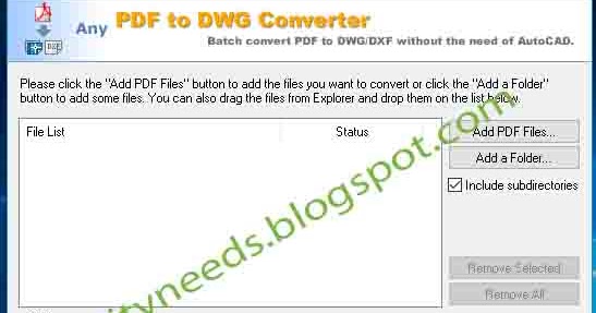 any pdf to dwg converter portable