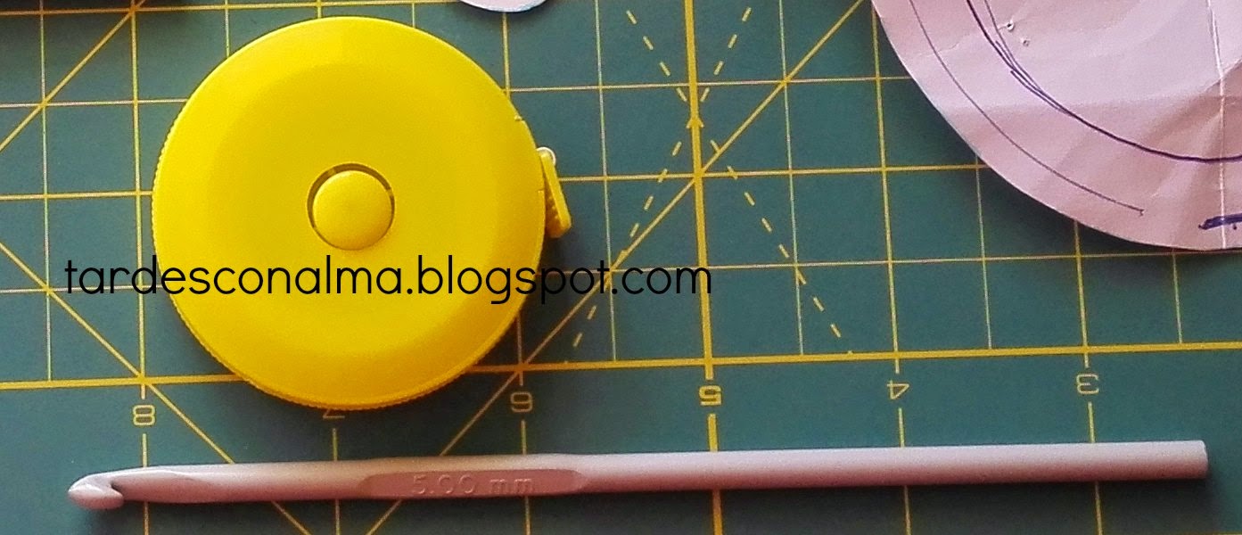 DIY Tutorial funda de gafas con boquilla Cinta métrica y ganchillo nº 5