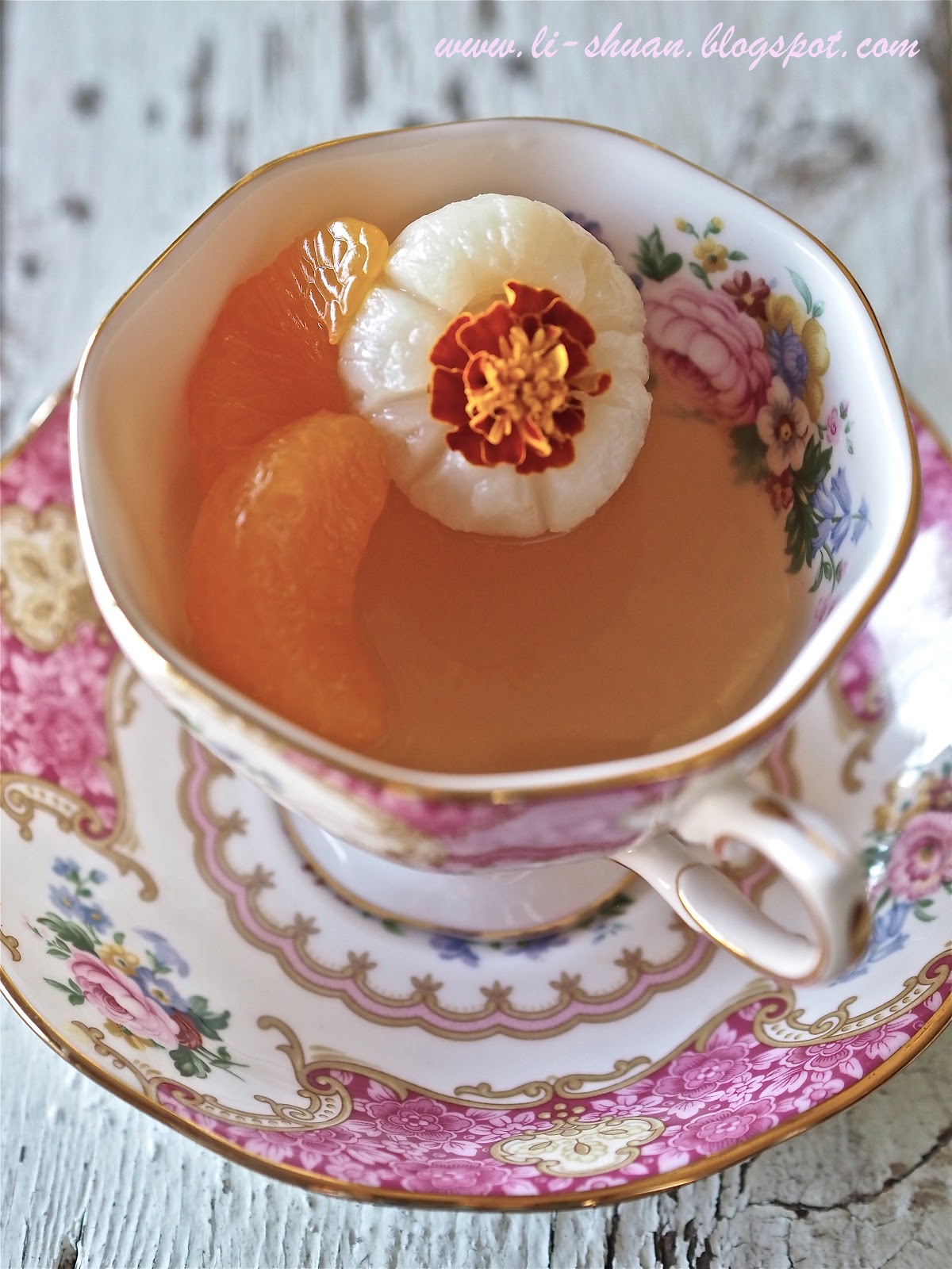 Helena's Kitchen “吉利” （橘子绿茶燕菜）Mandarin & Jasmine Green Tea Cup Jellies