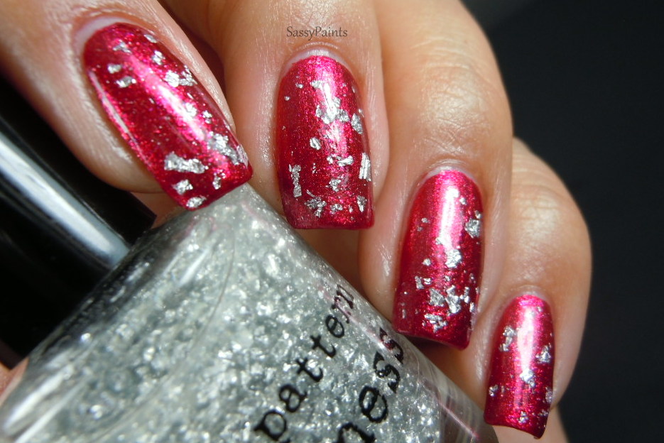 Sassy Paints Nail Pattern Boldness "Silver" Flake aka Tin Man