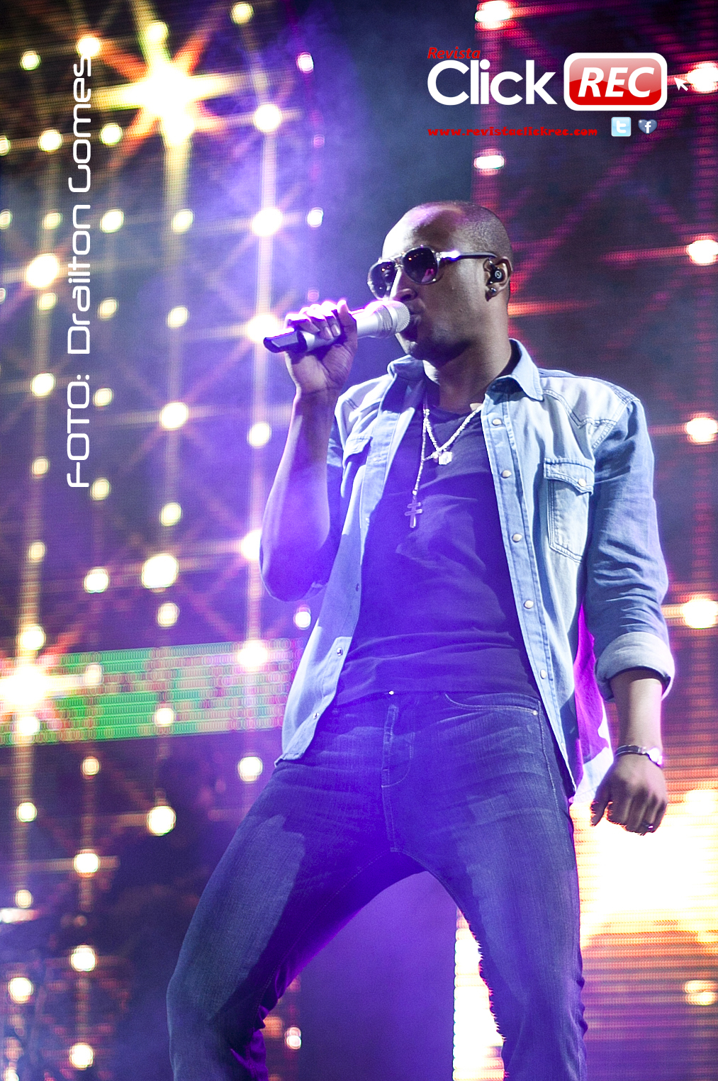 Show de luzes dão o tom do show de Thiaguinho