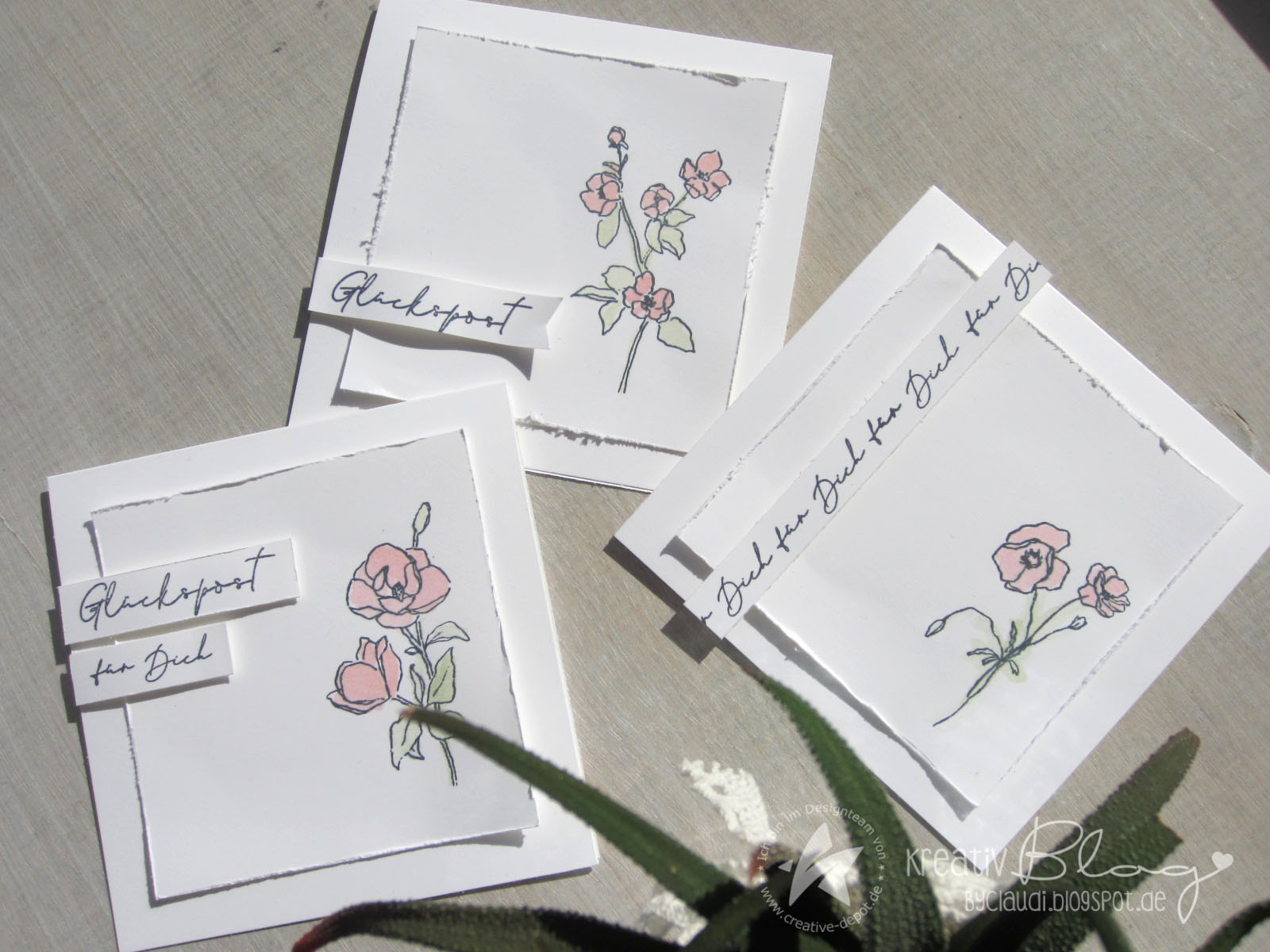 Kreativblog by Claudi: Skizzen Blumen