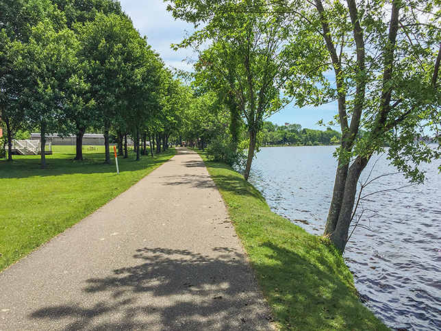 The Green Circle Bike Trail in Stevens Point Wisconsin