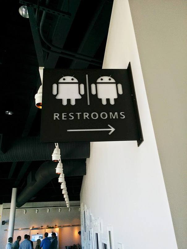 20+ Of The Most Creative Bathroom Signs Ever - The Bathrooms Signs At The Googleplex
