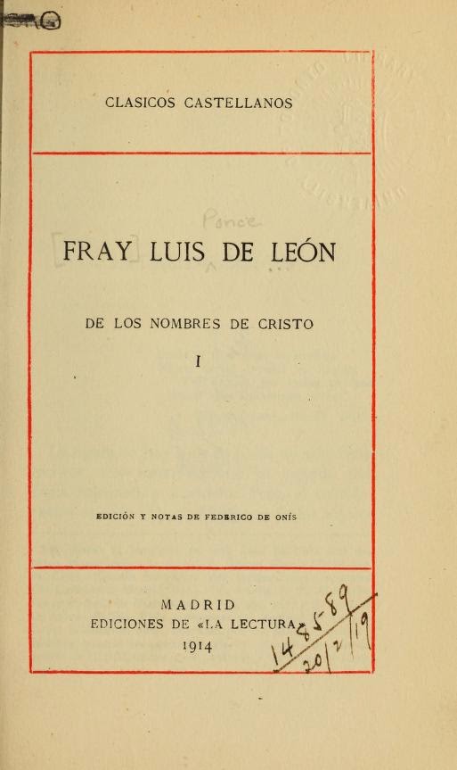  Fray Luis de Leon