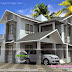 Sloping roof 1600 square feet house