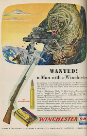 Vintage Winchester Ad Wanted Bear