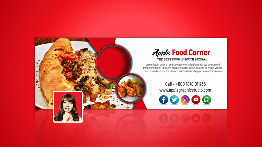 Restaurant Facebook Cover Photo Design Tutorial Apple