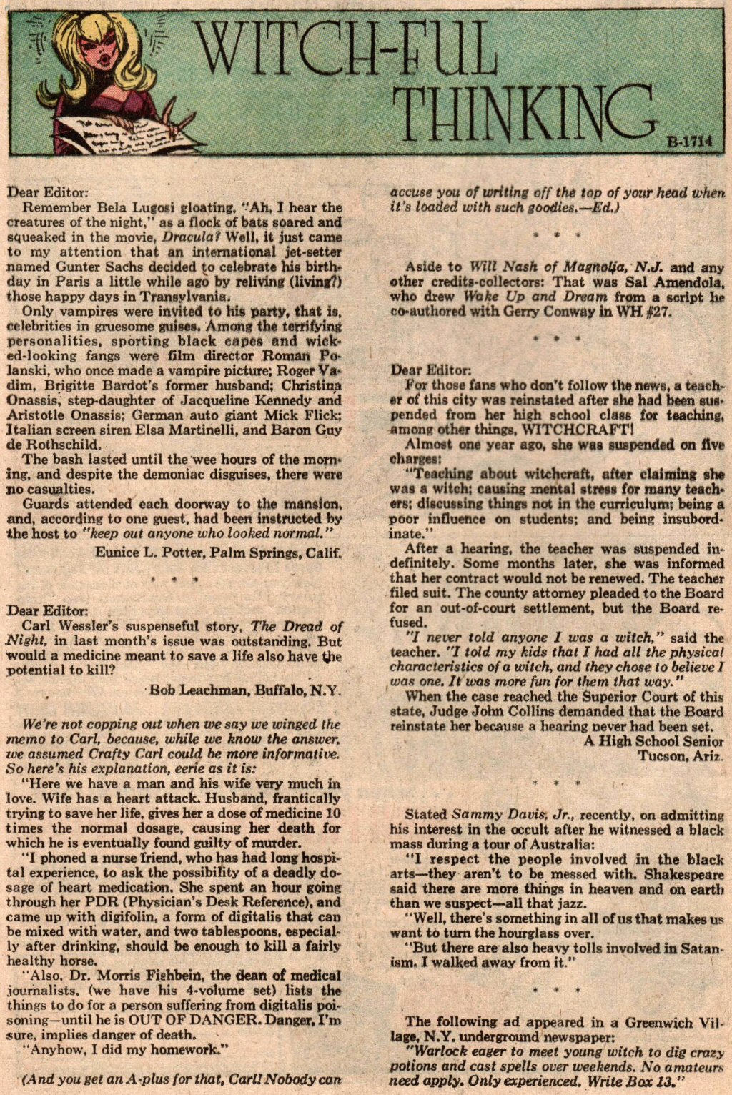Read online The Witching Hour (1969) comic -  Issue #32 - 16