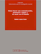 Cómo hacer una comunicación, ponencia o paper y no morir en el intento. Rubén López-Cano