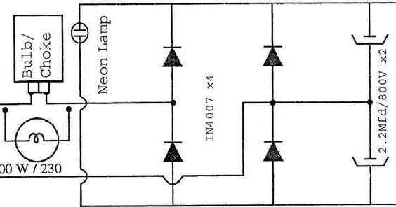 Choke circuit to run broken filament 40Watt tubelights ~ My Useful