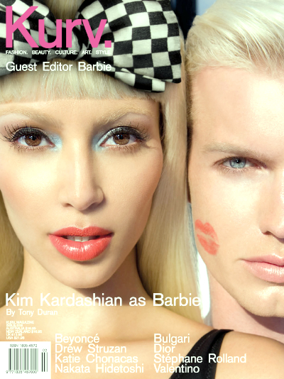 nicki minaj barbie photo shoot. Kim Kardashian as Barbie with