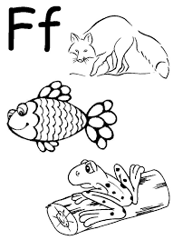 Letter f coloring page 9