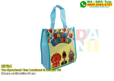 Tas Spunbond Box Laminasi 3 Animal FN