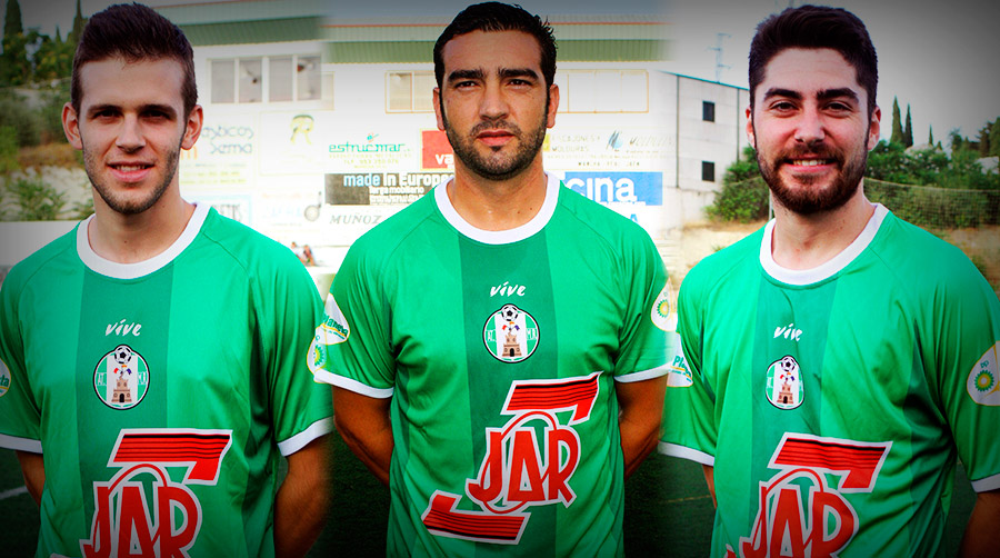 Juanlu, Miguel y Álvaro, de izda. a derecha.