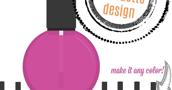 free silhouette design nail polish