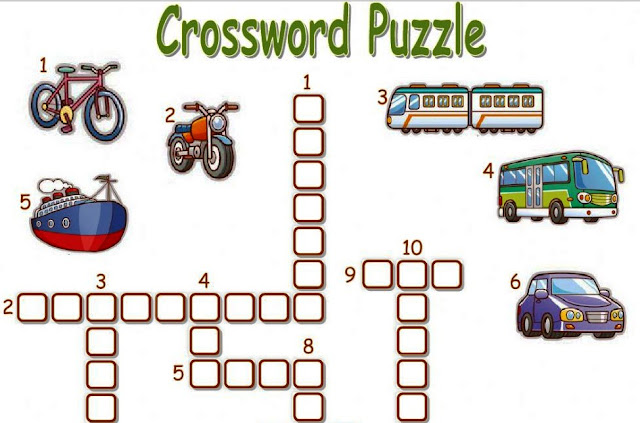 English is FUNtastic: Means of transport - interactive crossword puzzle