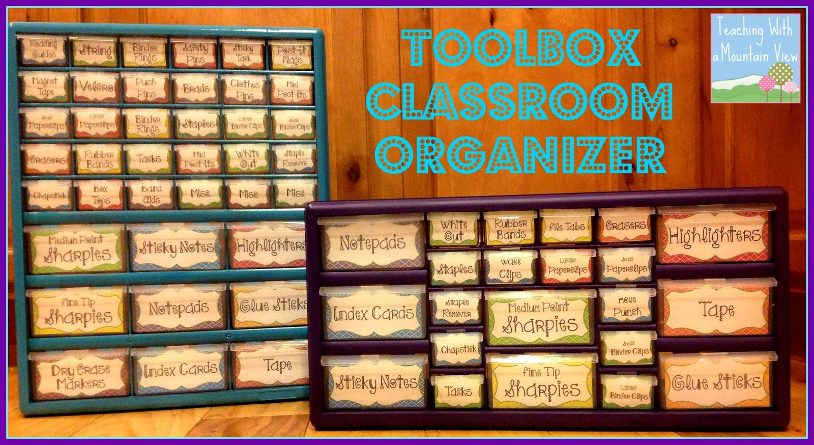 Teaching With a Mountain View Teacher Toolbox Organizer...At last!