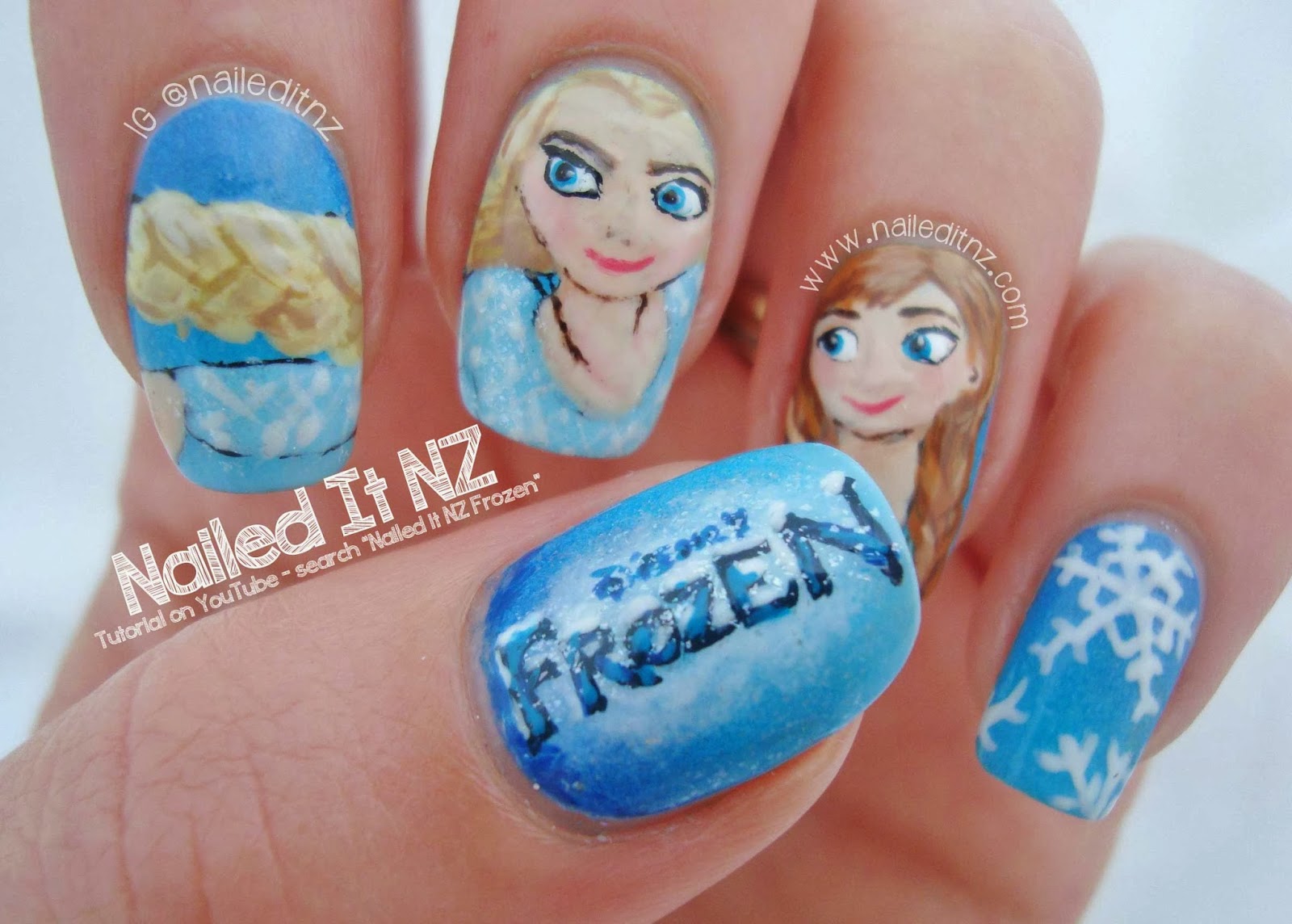 Disney Nail Art #5 - Frozen!