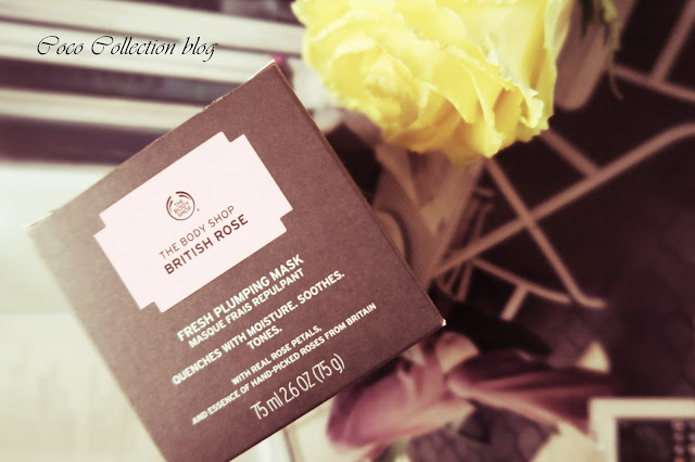 THE BODY SHOP BRITISH ROSE FRESH PLUMPING MASK - maseczka z brytyjską różą