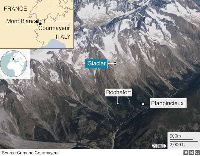 Huge Mont Blanc Glacier In Danger Of Collapse Because Of Global Warming Huge Mont Blanc Glacier In Danger Of Collapse Because Of Global Warming