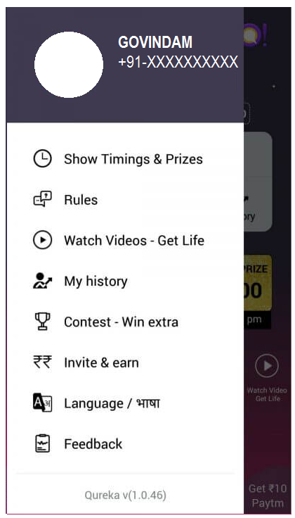 Qureka Quiz App Refer and Earn Offer