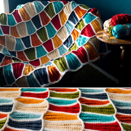 Surf City Beach Blanket - Crochet Pattern 