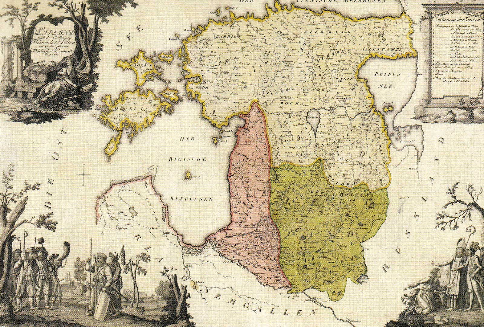 My postcard and stamp week Estonia Old Map