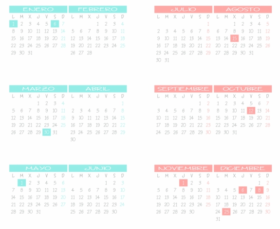 niña bonita imprimible calendario anual filofax y escritorio calendario anula
