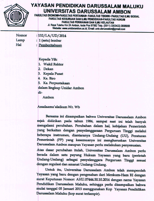 Tentang Mereka Yang Mengaku Di Bawah Yayasan Darussalam Maluku