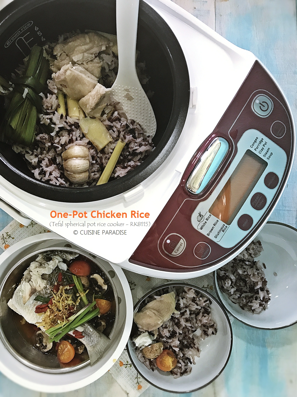 Cuisine Paradise Singapore Food Blog Recipes Reviews And Travel Recipes Videos 3 One Pot Meal With Tefal Advanced Spherical Pot Rice Cooker