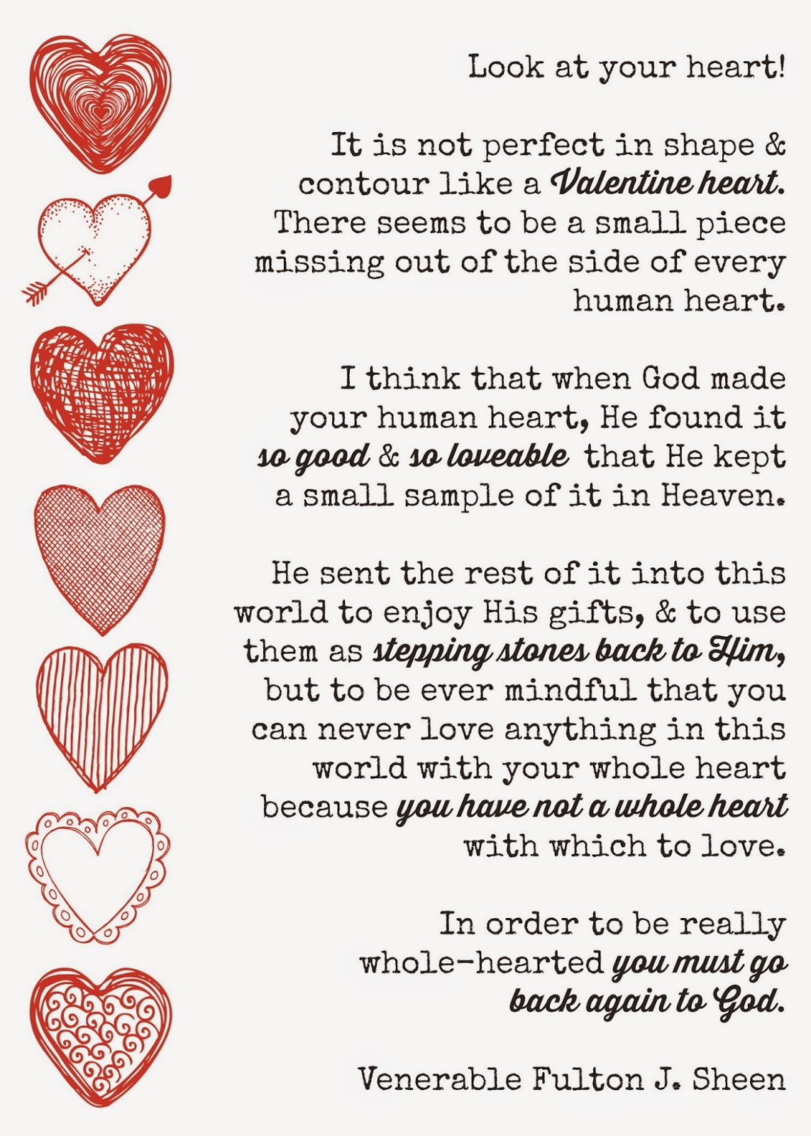 7 In honor of Valentine s Day here s one of my absolute favorite Fulton Sheen quotes
