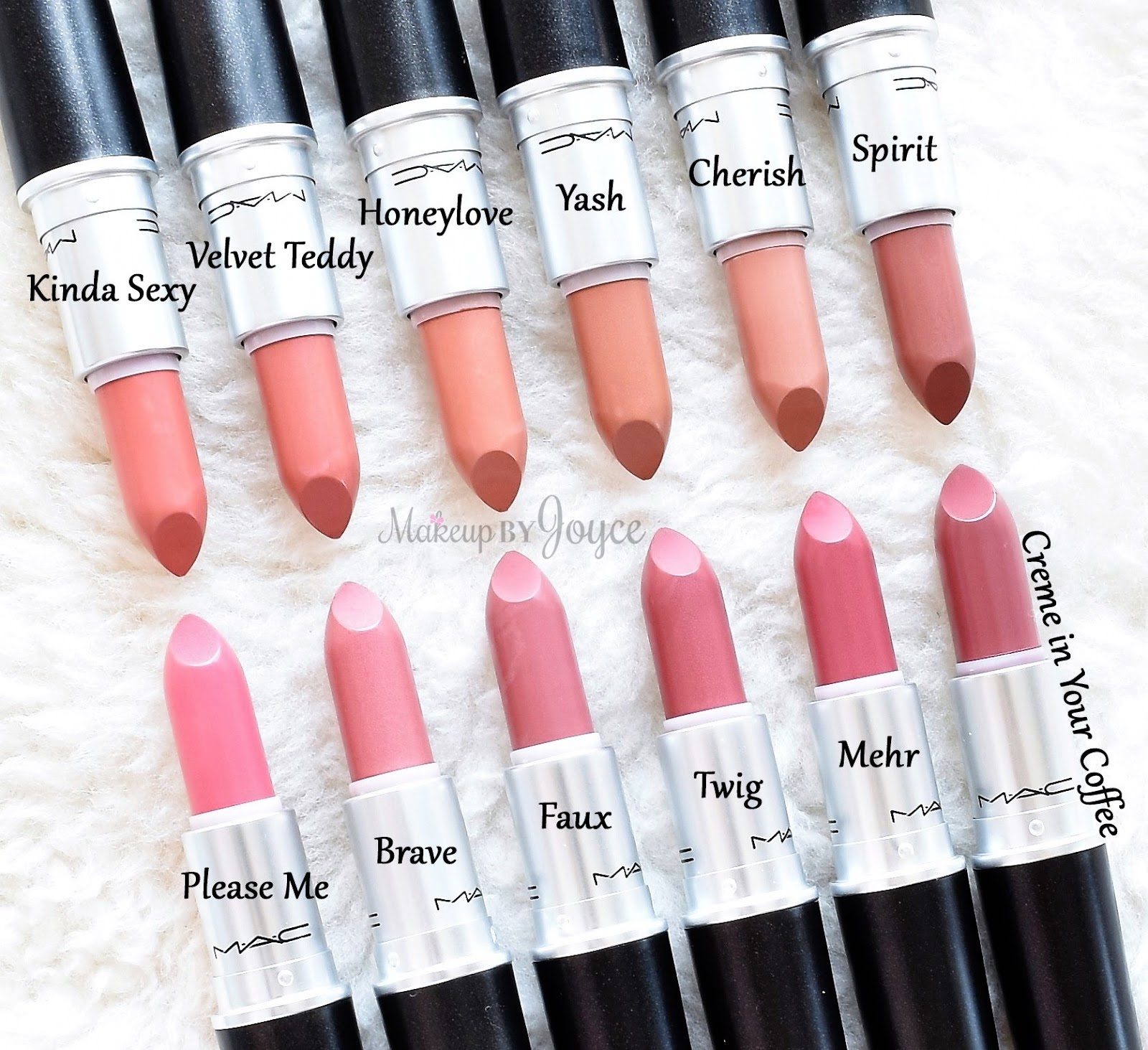 ❤ MakeupByJoyce ❤** !: Swatches + Review: MAC Matte, Satin and Cremesheen  Lipstick Collection