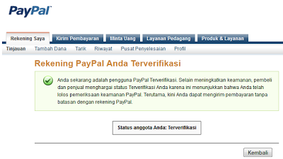 Cara Verifikasi Paypal dengan VCC