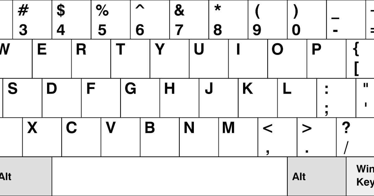 Верхний регистр на клавиатуре