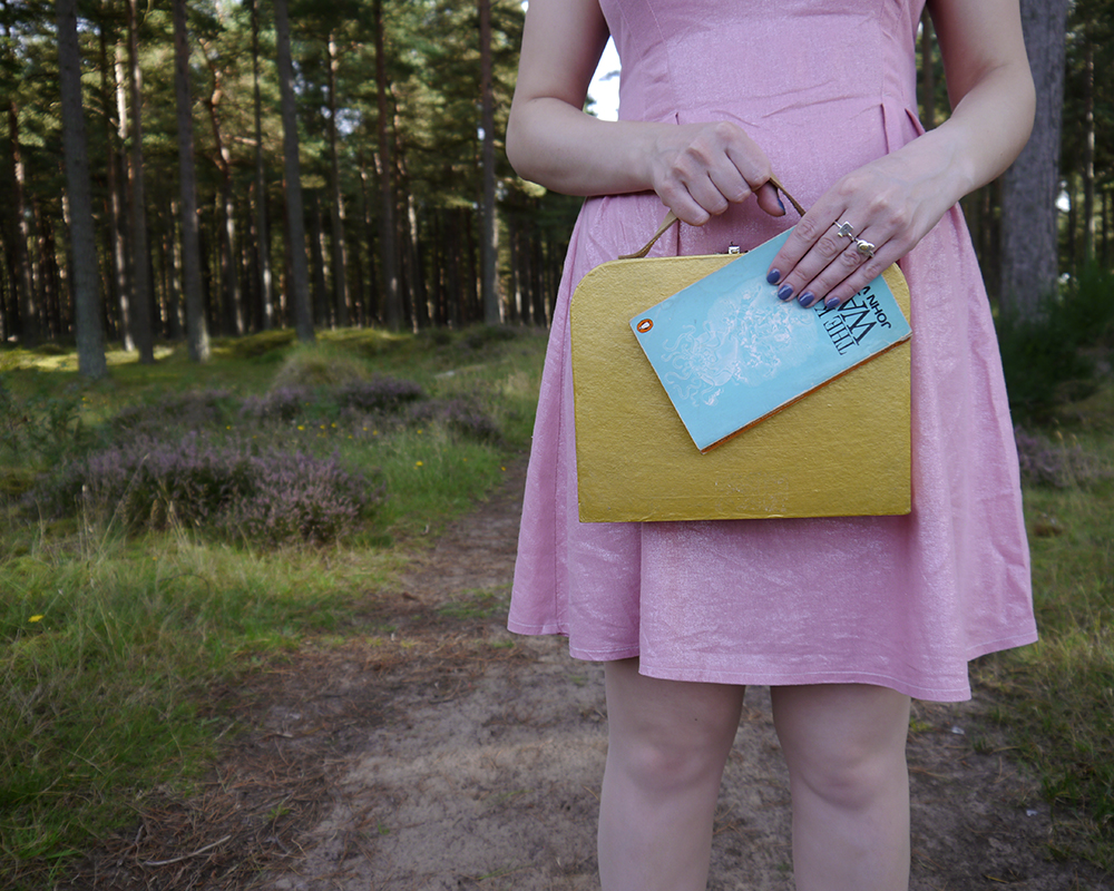 Accessories for a simple quirky Wes Anderson Halloween costume Moonrise Kingdom costume, fun fashion bloggers, colourful fashion, quirky fashion, wearable Halloween outfit, easy Halloween, Suzy Bishop, Wes Anderson style inspiration, Tentsmuir National Nature Reserve, Tayport photoshoot,