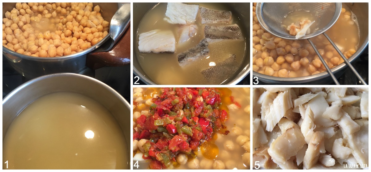 Cocido de garbanzos con su sopa de fideos de Karlos Arguiñano