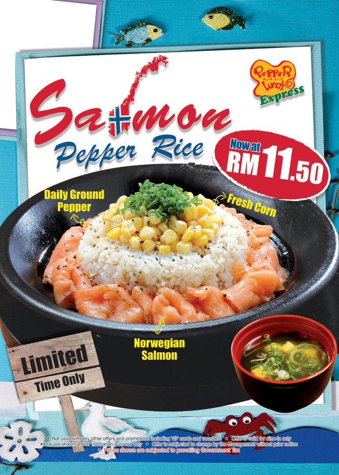 SALMON PEPPER RICE AT PEPPER LUNCH Malaysian Foodie