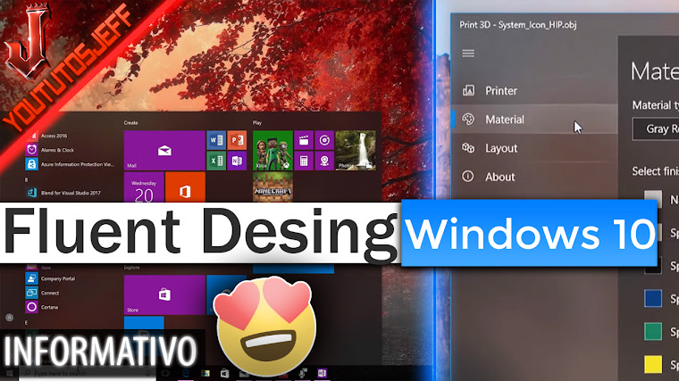 Fluent Desing Windows 10 Fall Creators Update